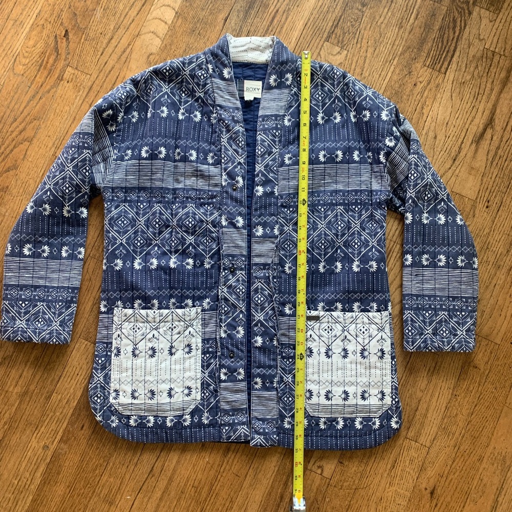 Roxy Blue Patterned Jacket - image 6